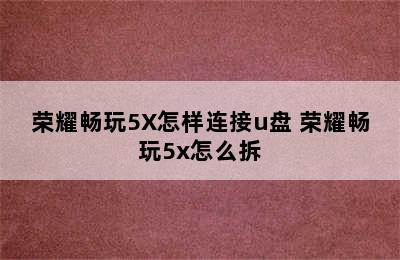 荣耀畅玩5X怎样连接u盘 荣耀畅玩5x怎么拆